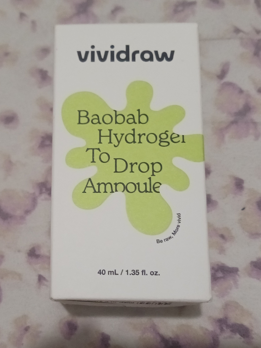 Vividraw Baobab Hydrogel To Drop Ampoule, 1.35 fl oz(40ml)